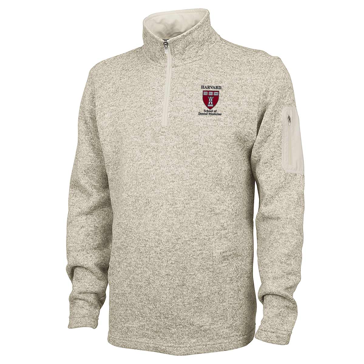 Harvard School of Dental Medicine 1/4 Zip Sweater Fleece Pullover