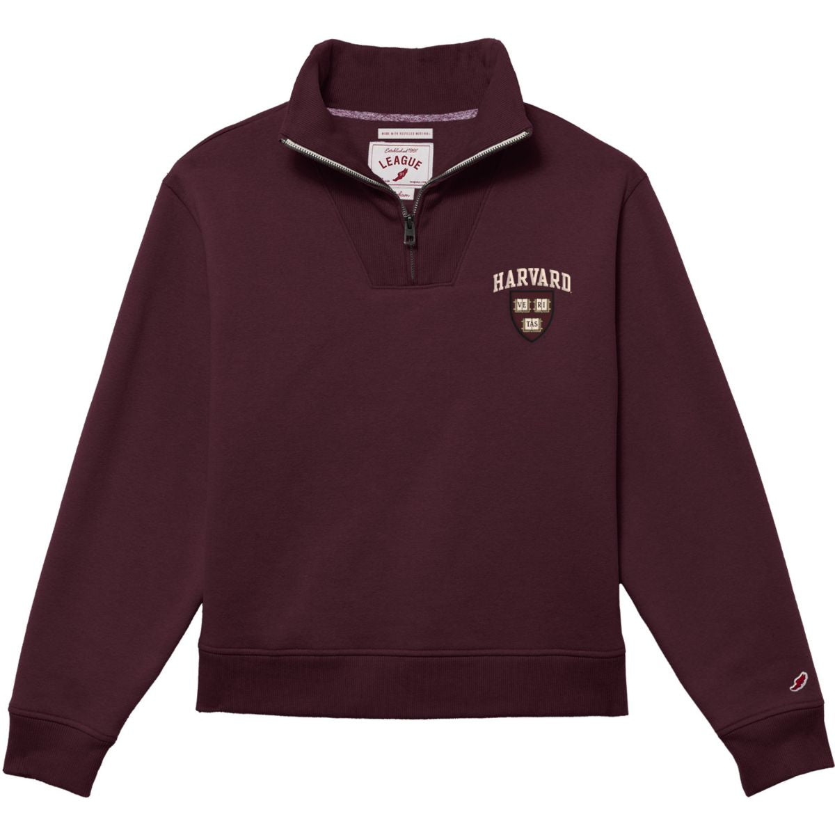 Harvard Womens League 1991 Embroidered 1/4 Zip – The COOP