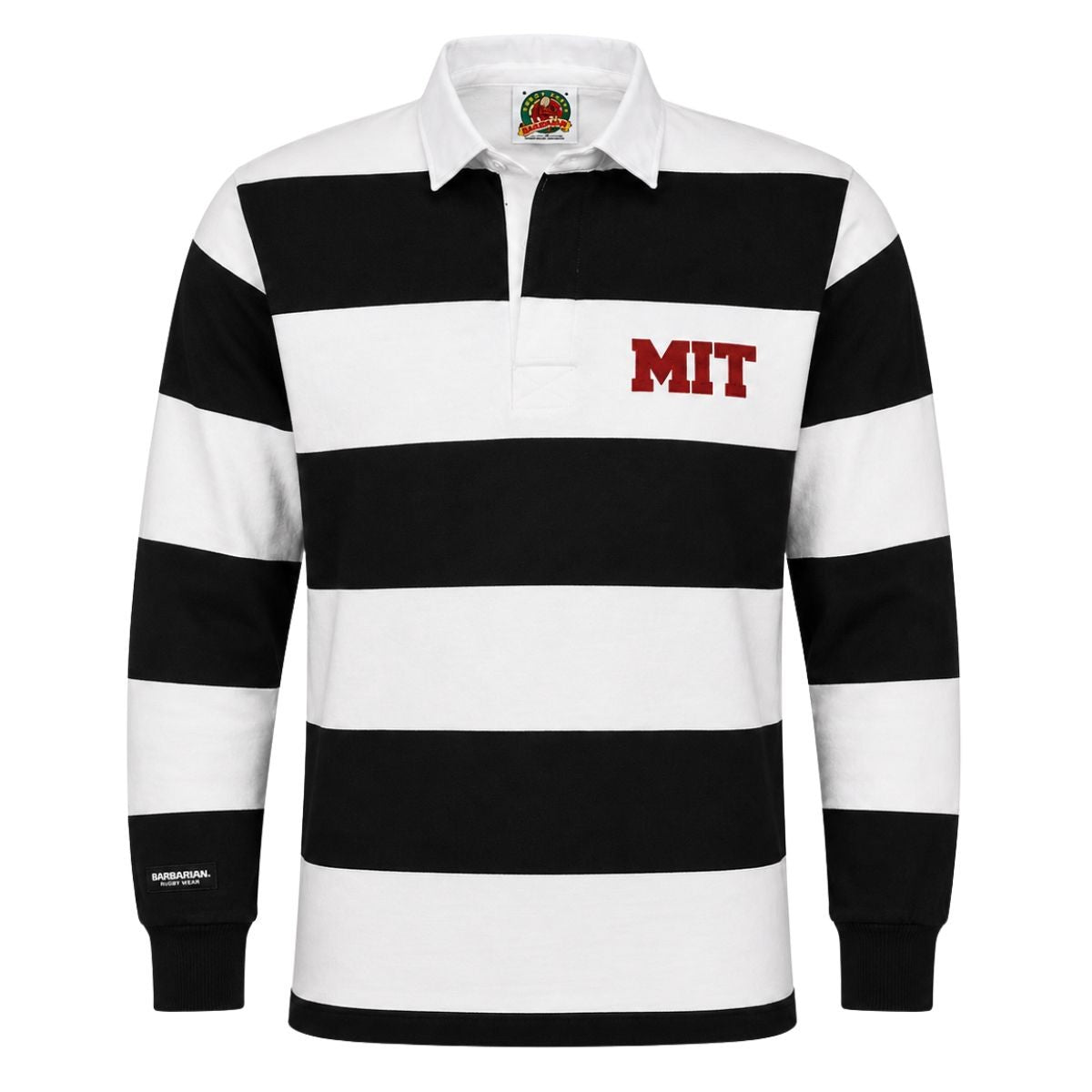MIT Barbarian Striped Embroidered Rugby Shirt – The COOP