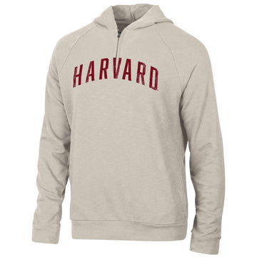 Harvard Weekender 1/4  Zip French Terry Slub Lightweight Hood