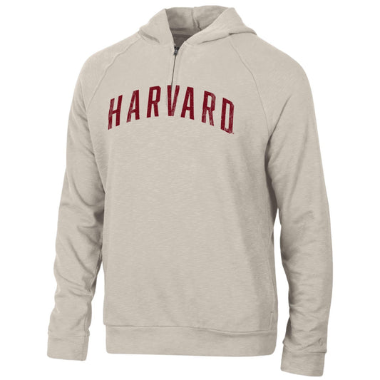 Harvard Weekender 1/4  Zip French Terry Slub Lightweight Hood