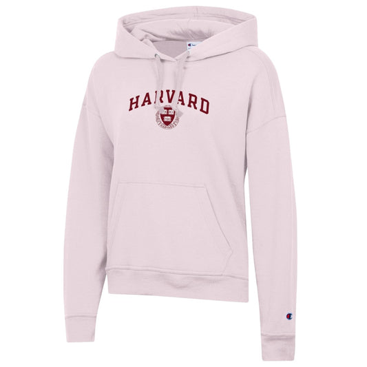 Harvard Women's Champion Powerblend Hoodie With Shield