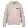 Harvard Toddler Embroidered Cable Knit Hoodie Sweater