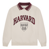 Harvard Collegiate Crewneck With Knitted Collar