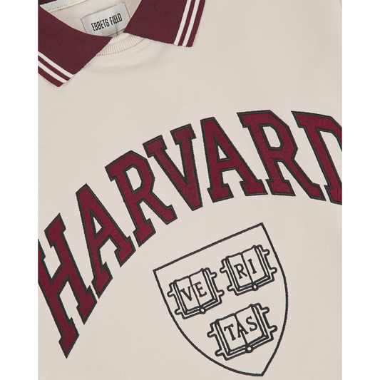 Harvard Collegiate Crewneck With Knitted Collar