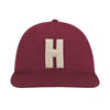 Harvard Cotton Twill Ballcap With Chenille Block H Patch