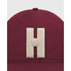 Harvard Cotton Twill Ballcap With Chenille Block H Patch
