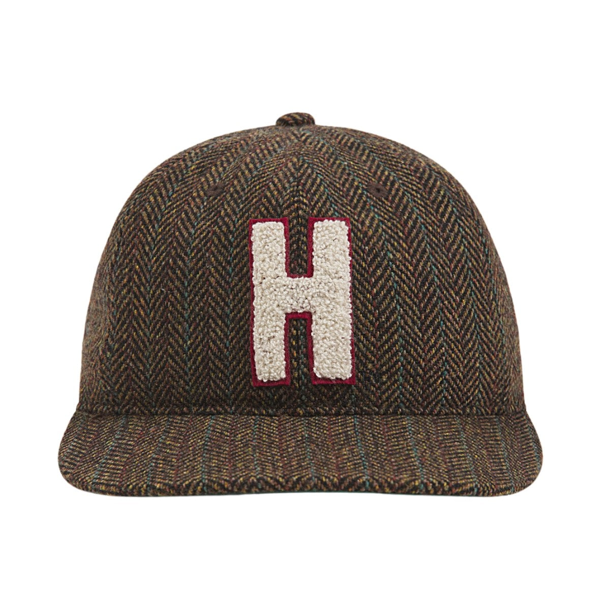 Harvard Herringbone Ballcap With Chenille Block H Patch – The COOP