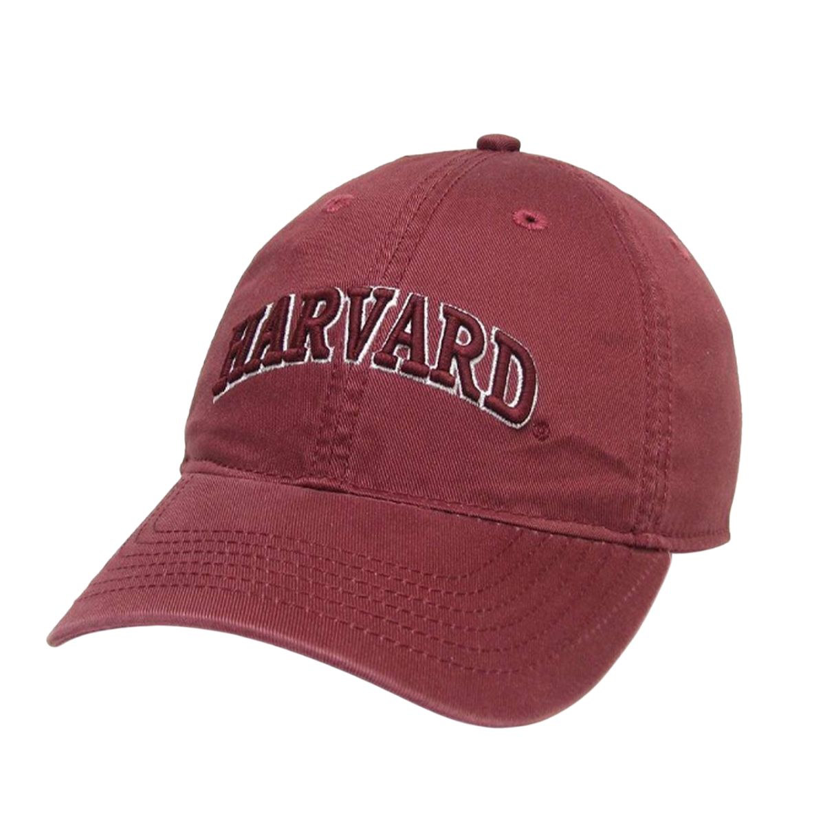 1135-Harvard Arched Logo Washed Twill Hat_Maroon.jpg