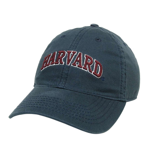 1135-Harvard Arched Logo Washed Twill Hat_Navy.jpg