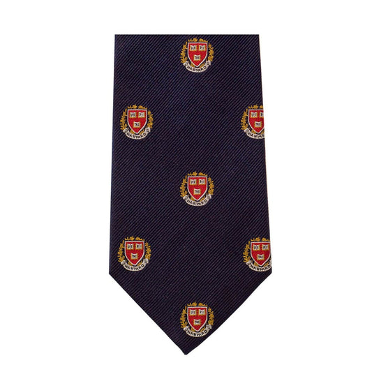 1186-Harvard Seal Silk Tie_Navy.jpg