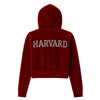Harvard Women's Velour Rhinestone Hood