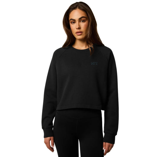 MIT Women's Greyson Blackout Cropped Aspen Crewneck