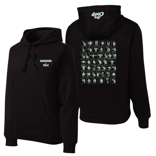 Harvard Yale Ref Sign Language Vintage Hoodie