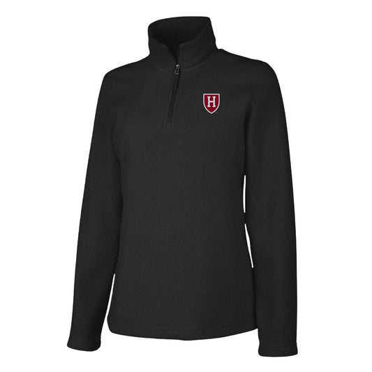 Harvard Athletic Shield Charles River Apparel Women's Black Fleece