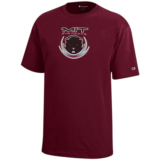 1265-MIT Beaver Youth Tee Shirt_Maroon.jpg