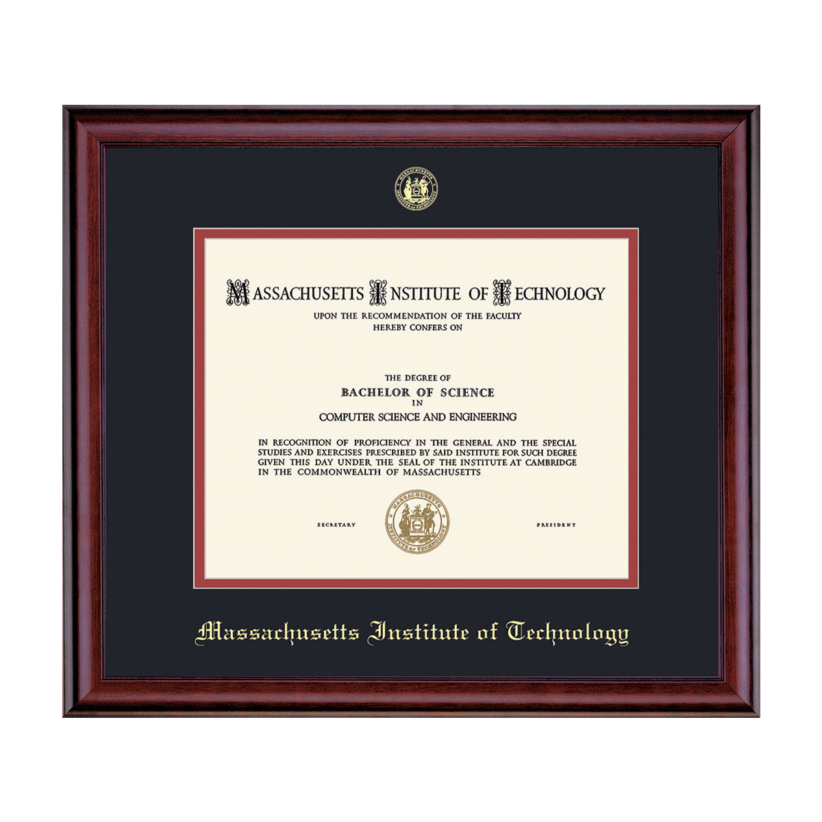 1732-MIT or Sloan Gold Embossed Diploma Frame_Classic_School - MIT_01.jpg