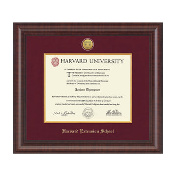 1739-Harvard Presidential Gold Engraved Diploma Frame in Premier with Maroon Linen Mat_Extension Undergrad.jpg