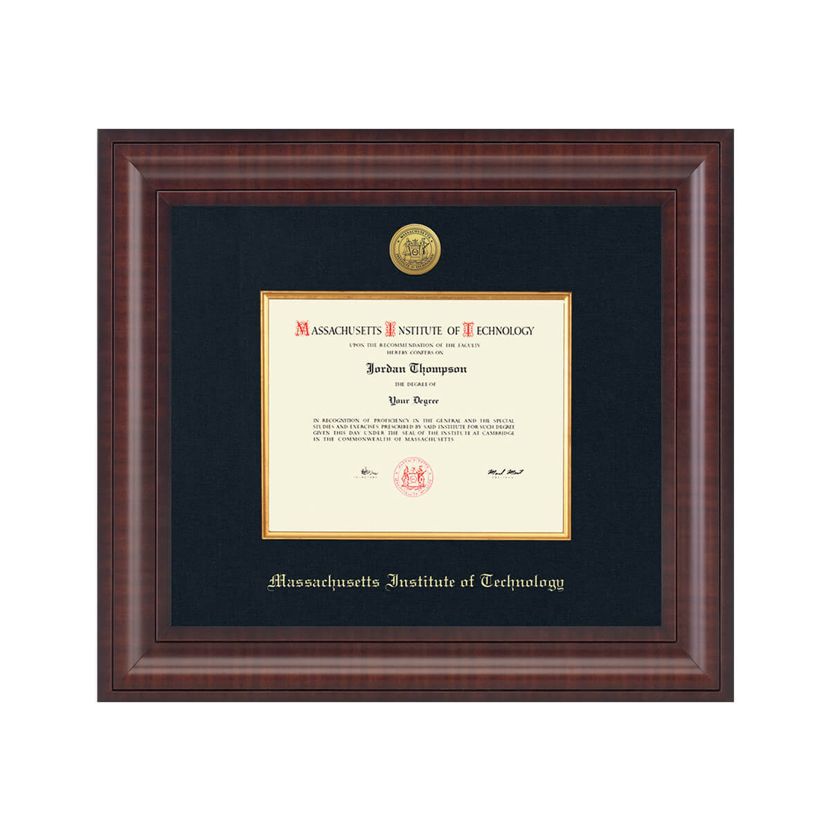 1804-MIT Presidential Gold Engraved Diploma Frame in Premier with Black Linen Mat_MIT_01.default.jpg