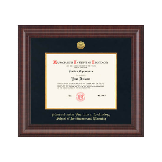 1804-MIT Presidential Gold Engraved Diploma Frame in Premier with Black Linen Mat_MIT School of Architecture and Planning_08.jpg