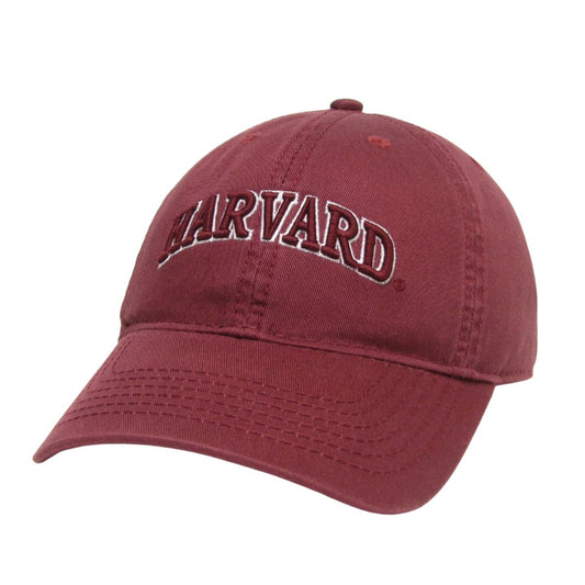 1878-Harvard Women's Arched Logo Washed Twill Hat_media.jpg