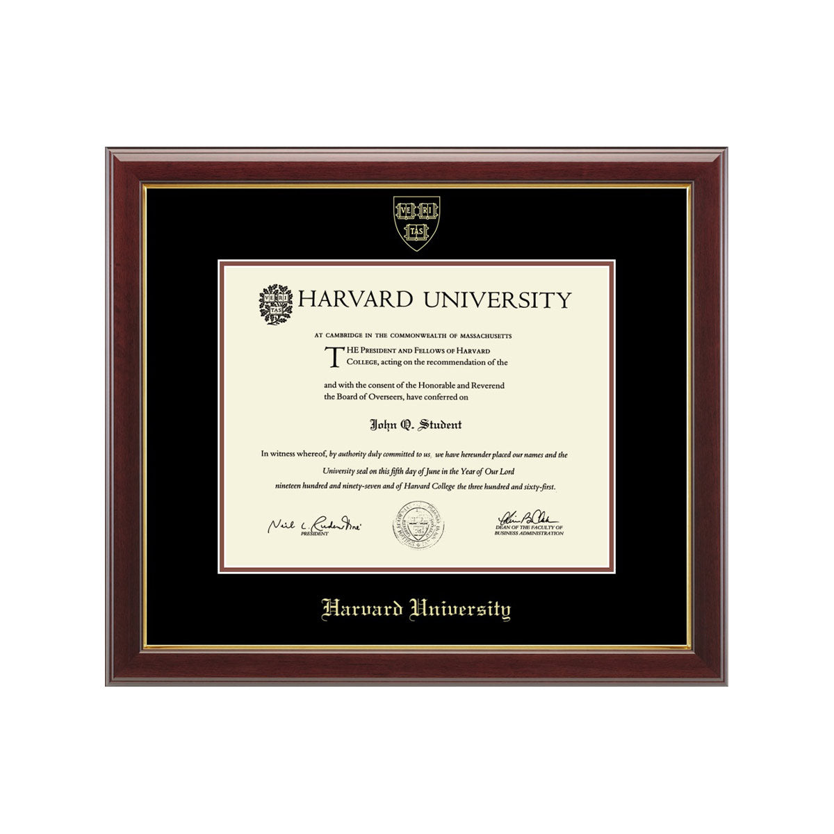 193-Harvard Gold Embossed Diploma Frame in Gallery or Regency Gold_Gallery_Har-Undergrad_05.jpg