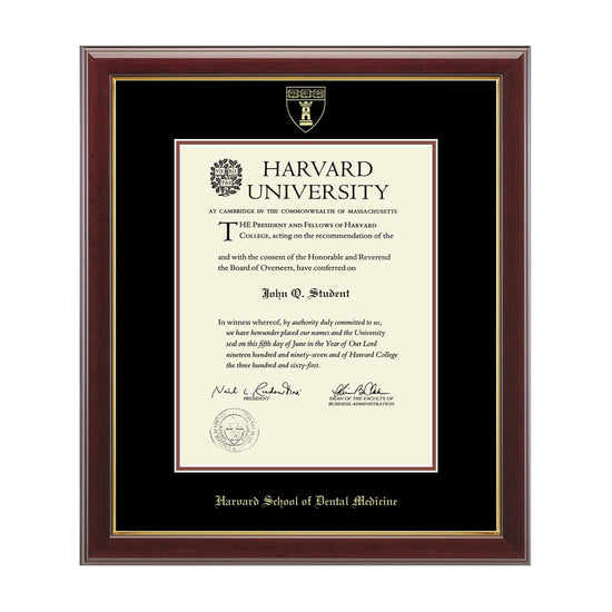 193-Harvard Gold Embossed Diploma Frame in Gallery or Regency Gold_Gallery_Harvard- School of Dental Medicine_16.jpg
