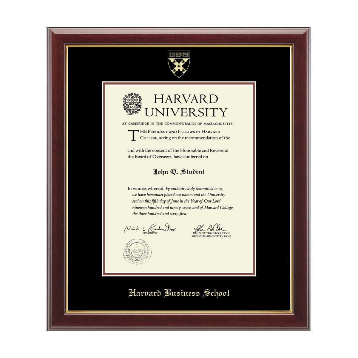 193-Harvard Gold Embossed Diploma Frame in Gallery or Regency Gold_Gallery_Harvard - Business_09.jpg