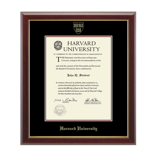 193-Harvard Gold Embossed Diploma Frame in Gallery or Regency Gold_Gallery_Harvard - Grad_11.jpg