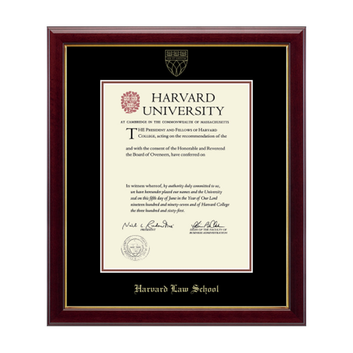 193-Harvard Gold Embossed Diploma Frame in Gallery or Regency Gold_Gallery_Harvard - Law_12.jpg