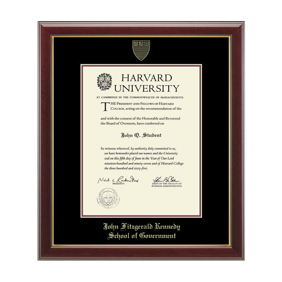 193-Harvard Gold Embossed Diploma Frame in Gallery or Regency Gold_Gallery_JFK Government_17.jpg