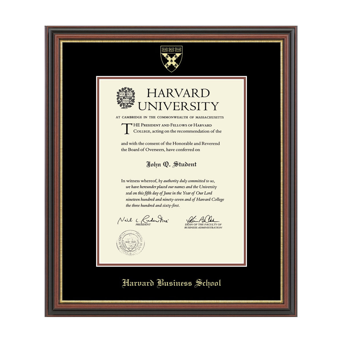 193-Harvard Gold Embossed Diploma Frame in Gallery or Regency Gold_Regency_Harvard - Business_22.jpg