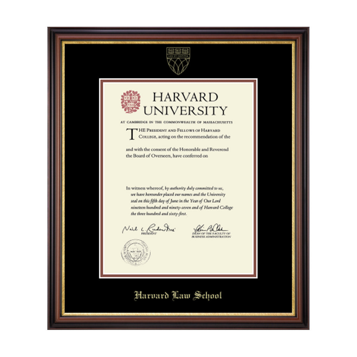193-Harvard Gold Embossed Diploma Frame in Gallery or Regency Gold_Regency_Harvard - Law_25.jpg