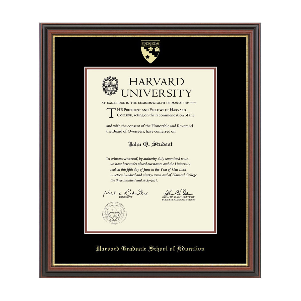 193-Harvard Gold Embossed Diploma Frame in Gallery or Regency Gold_Regency_Harvard - School of Education_29.jpg