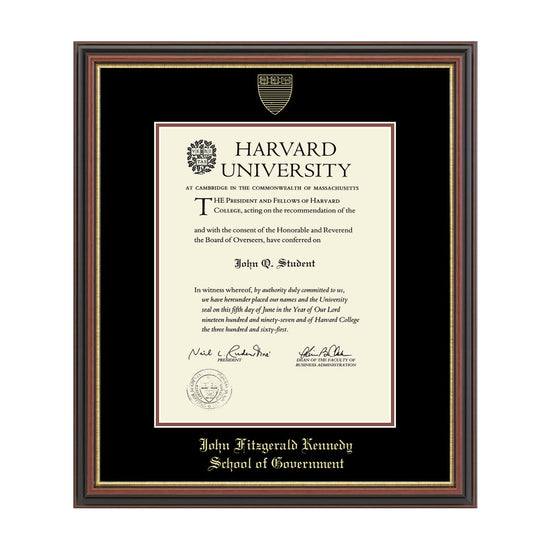 193-Harvard Gold Embossed Diploma Frame in Gallery or Regency Gold_Regency_JFK Government_31.jpg