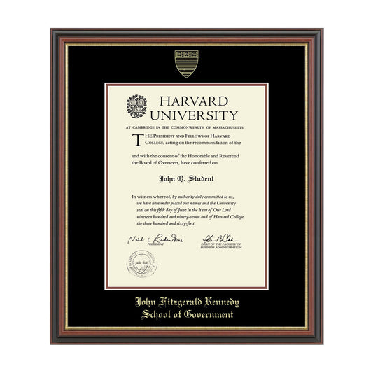 193-Harvard Gold Embossed Diploma Frame in Gallery or Regency Gold_Regency_JFK Government_31.jpg