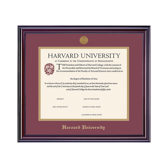 1995-Harvard Medallion Undergraduate or Graduate Diploma Frame_Elite_Har-Undergrad.jpg