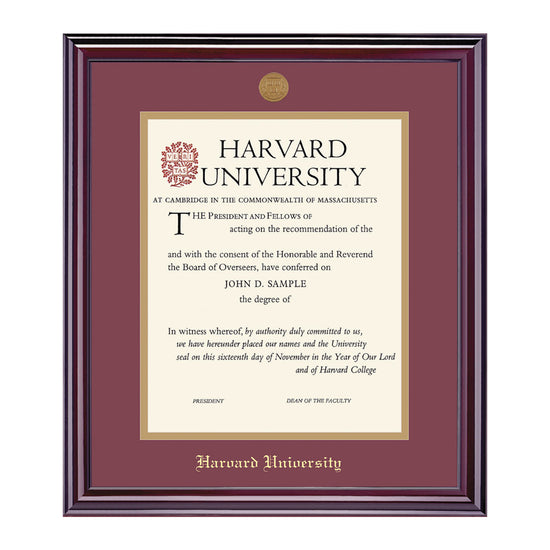 1995-Harvard Medallion Undergraduate or Graduate Diploma Frame_Elite_Harvard - Grad.jpg