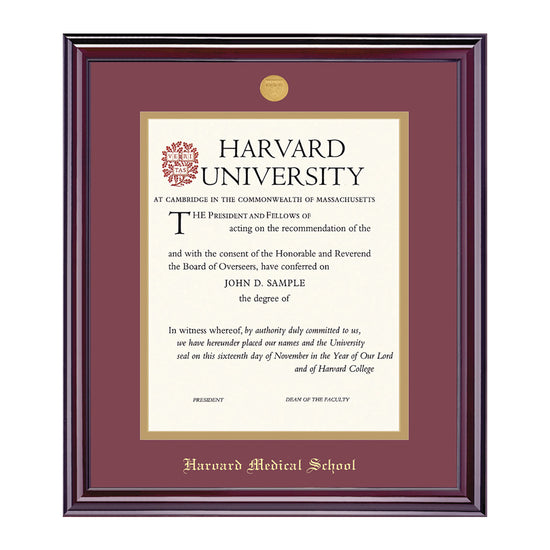 1995-Harvard Medallion Undergraduate or Graduate Diploma Frame_Elite_Harvard - Medical.jpg