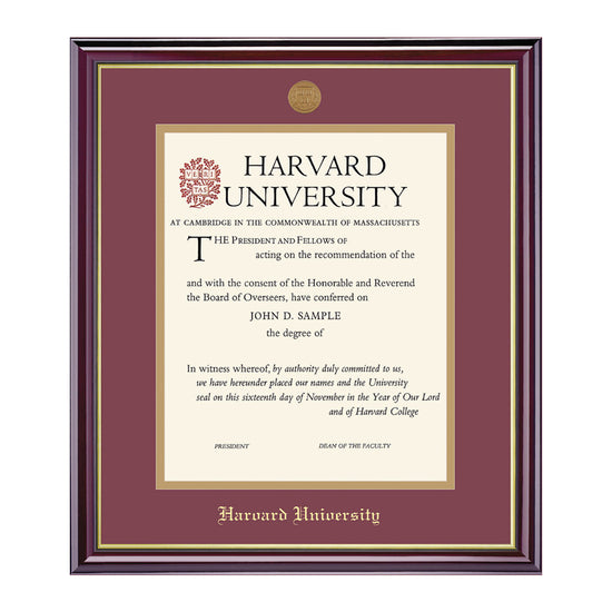 1995-Harvard Medallion Undergraduate or Graduate Diploma Frame_Windsor_Harvard - Grad.jpg