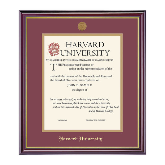 1995-Harvard Medallion Undergraduate or Graduate Diploma Frame_Windsor_Harvard - Grad.jpg