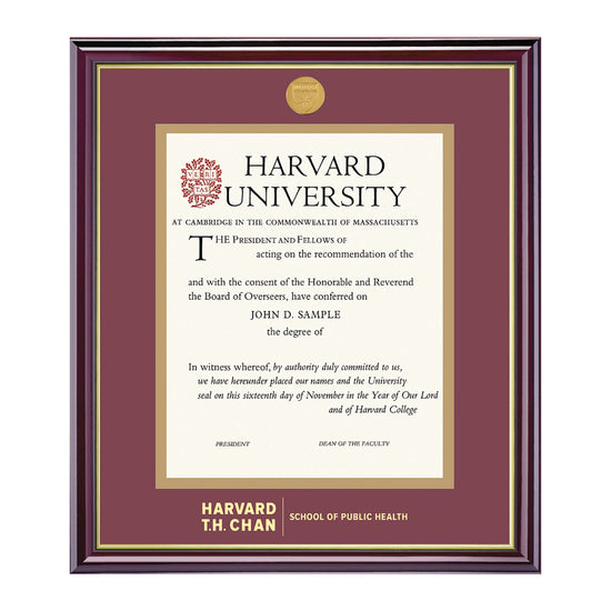1995-Harvard Medallion Undergraduate or Graduate Diploma Frame_Windsor_Harvard - Public Health.jpg