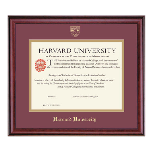 1997-Harvard Extension School Horizontal Certificate Frame_Classic.jpg