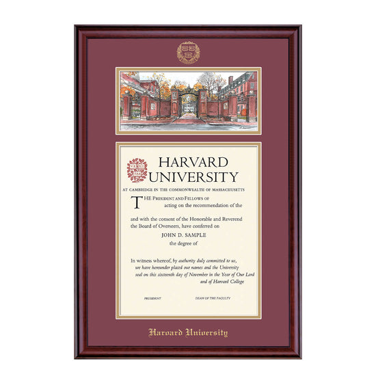 1998-Harvard Undergraduate or Graduate Lithograph Diploma Frame_Classic_Harvard - Grad.jpg