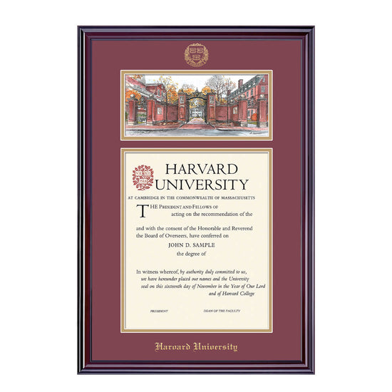 1998-Harvard Undergraduate or Graduate Lithograph Diploma Frame_Elite_Harvard - Grad.jpg