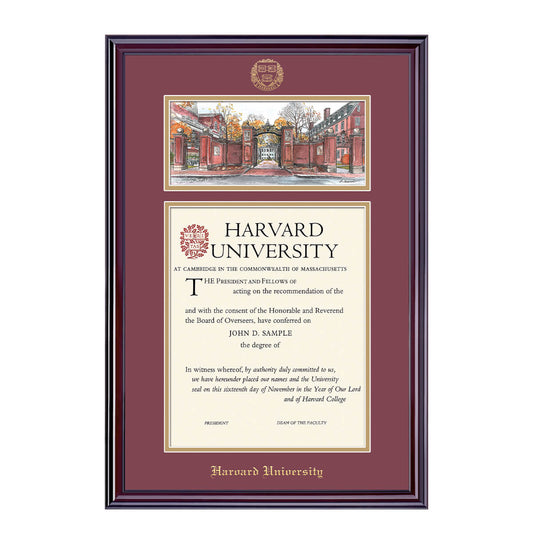 1998-Harvard Undergraduate or Graduate Lithograph Diploma Frame_Elite_Harvard - Grad.jpg