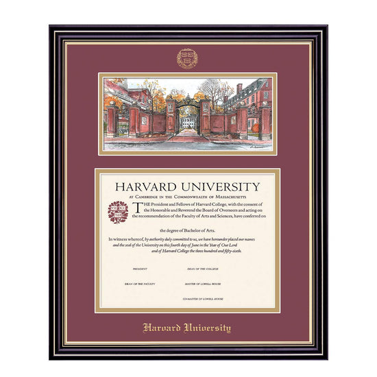1998-Harvard Undergraduate or Graduate Lithograph Diploma Frame_Prestige_Har-Undergrad.jpg