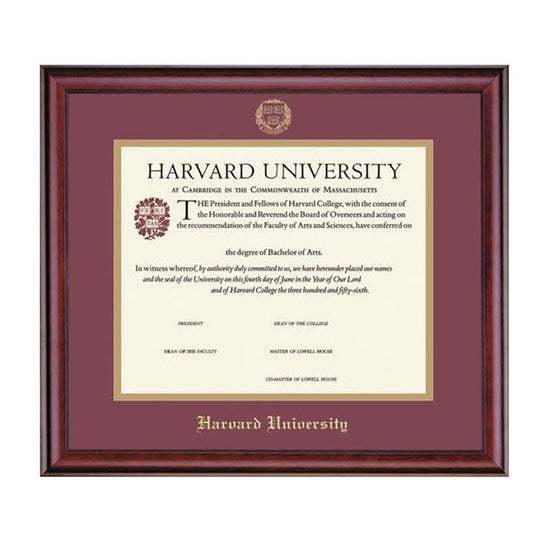 1999-Harvard University Embossed Diploma Frame_Classic_Har-Undergrad.jpg