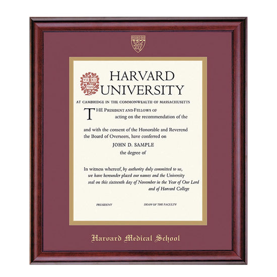 1999-Harvard University Embossed Diploma Frame_Classic_Harvard - Medical.jpg