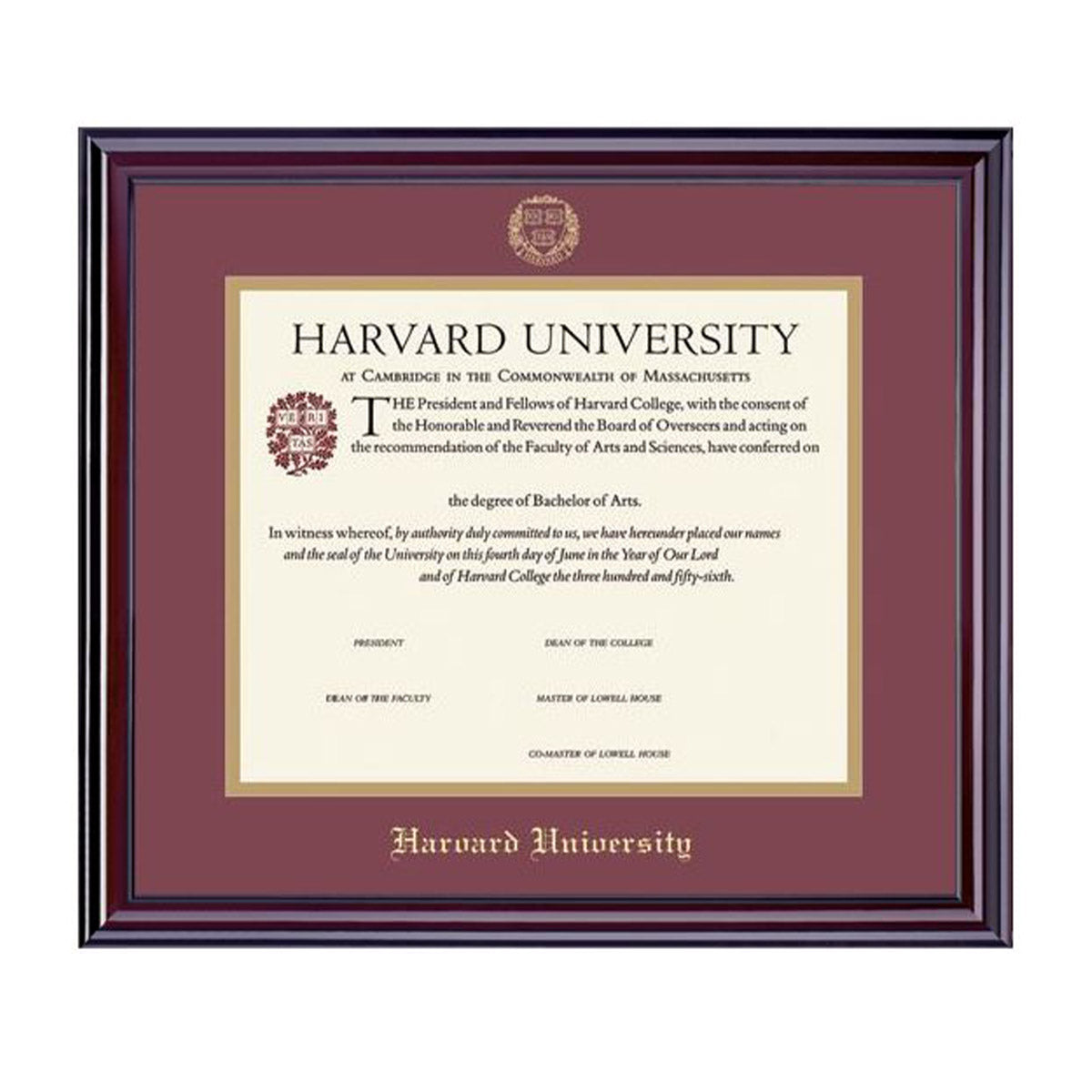 1999-Harvard University Embossed Diploma Frame_Elite_Har-Undergrad.jpg